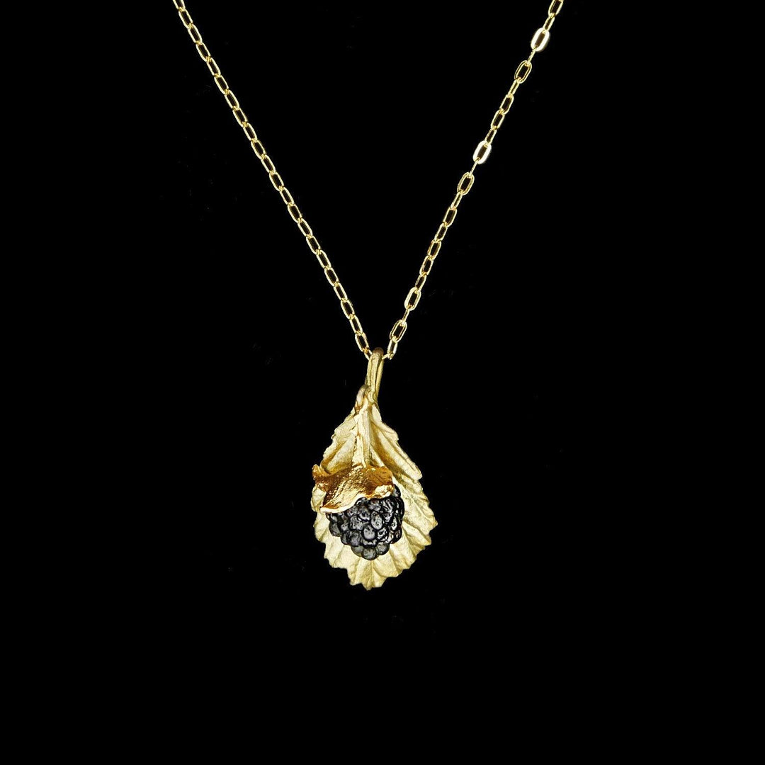 Blackberry Pendant - Leaf - Michael Michaud Jewellery