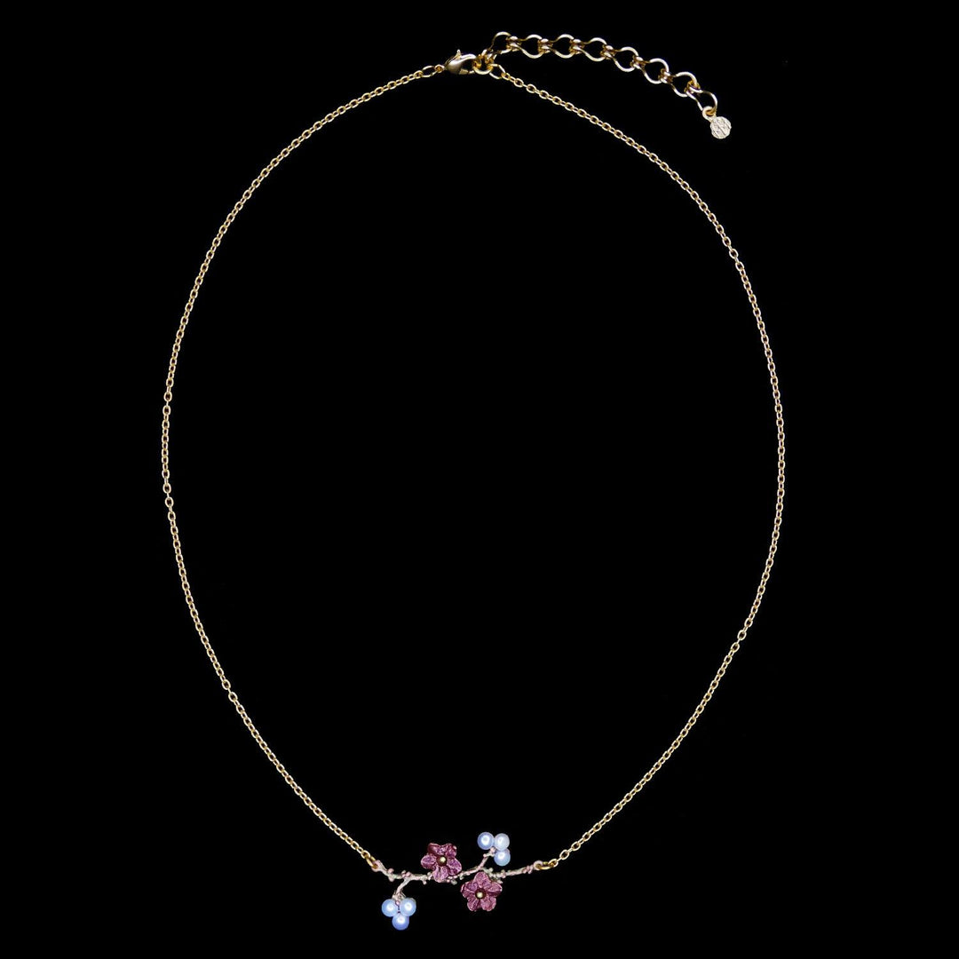 Ume Pendant - Branch with Flowers - Michael Michaud Jewellery