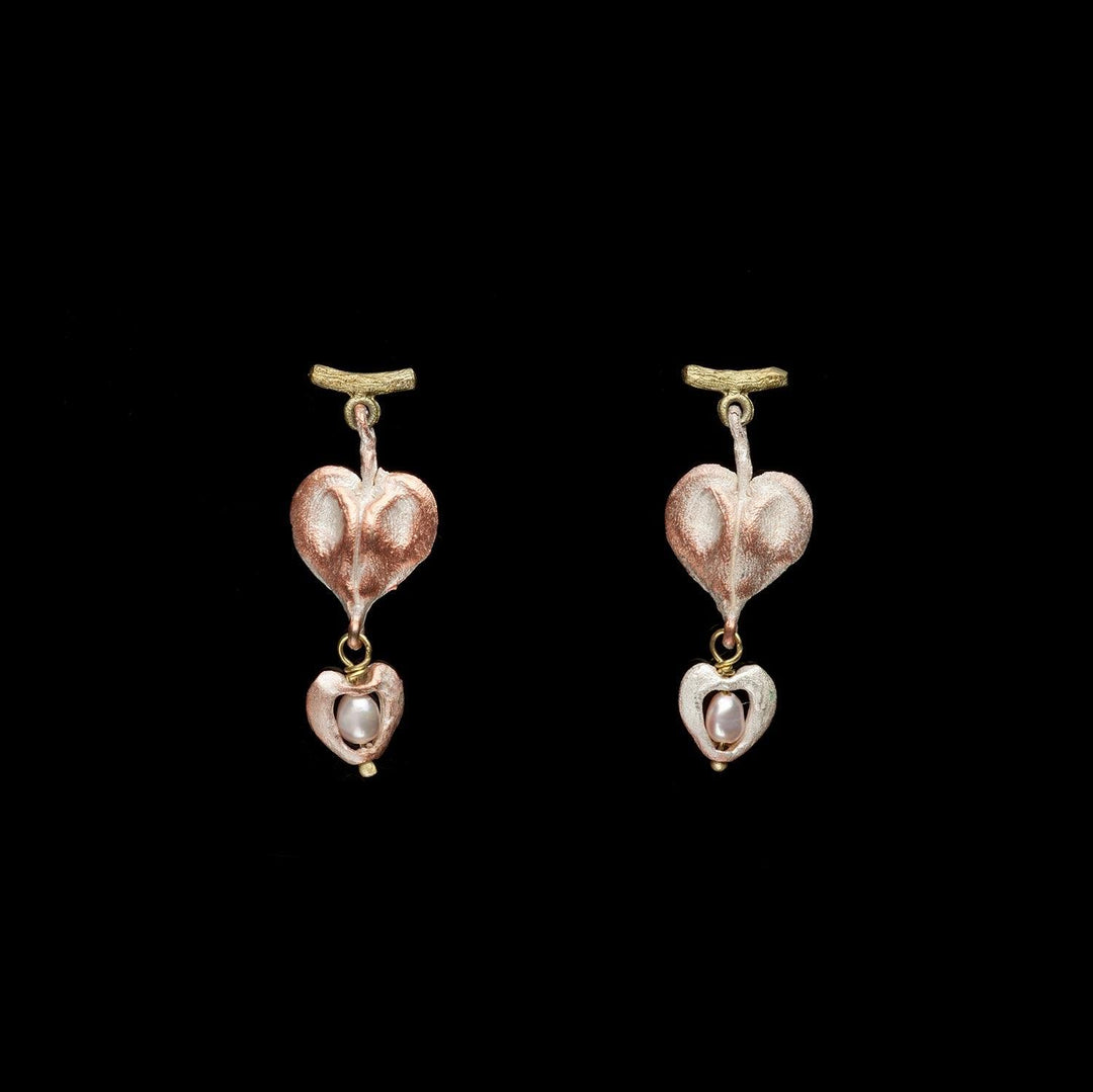 Bleeding Heart Earrings - Post Drop - Michael Michaud Jewellery