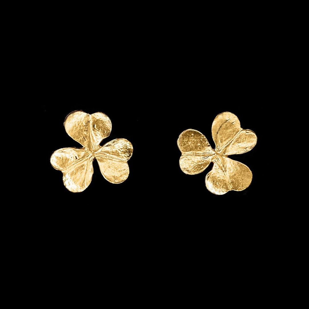 Fine Clover Earrings - Small Post - Michael Michaud Jewellery