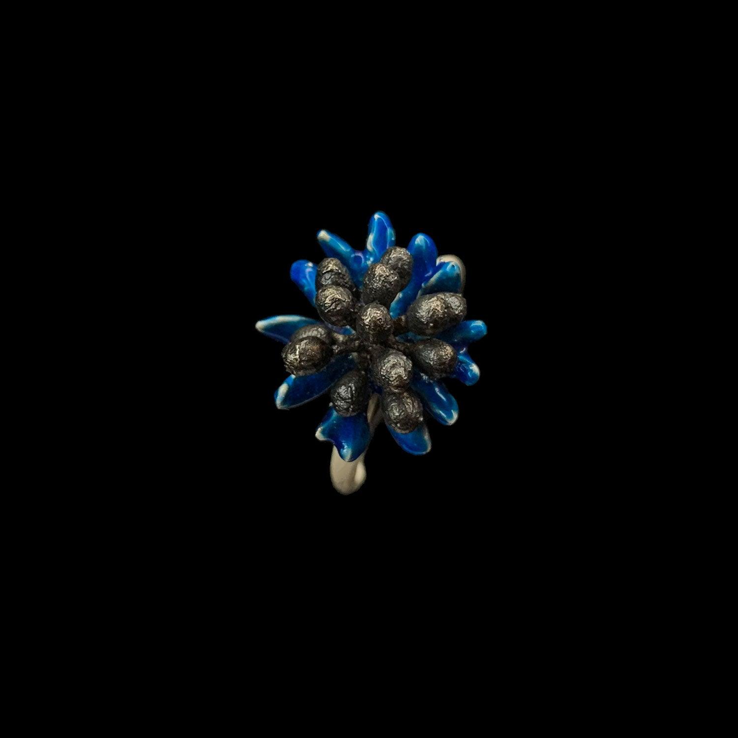 Blue Cornflower Ring - Michael Michaud Jewellery