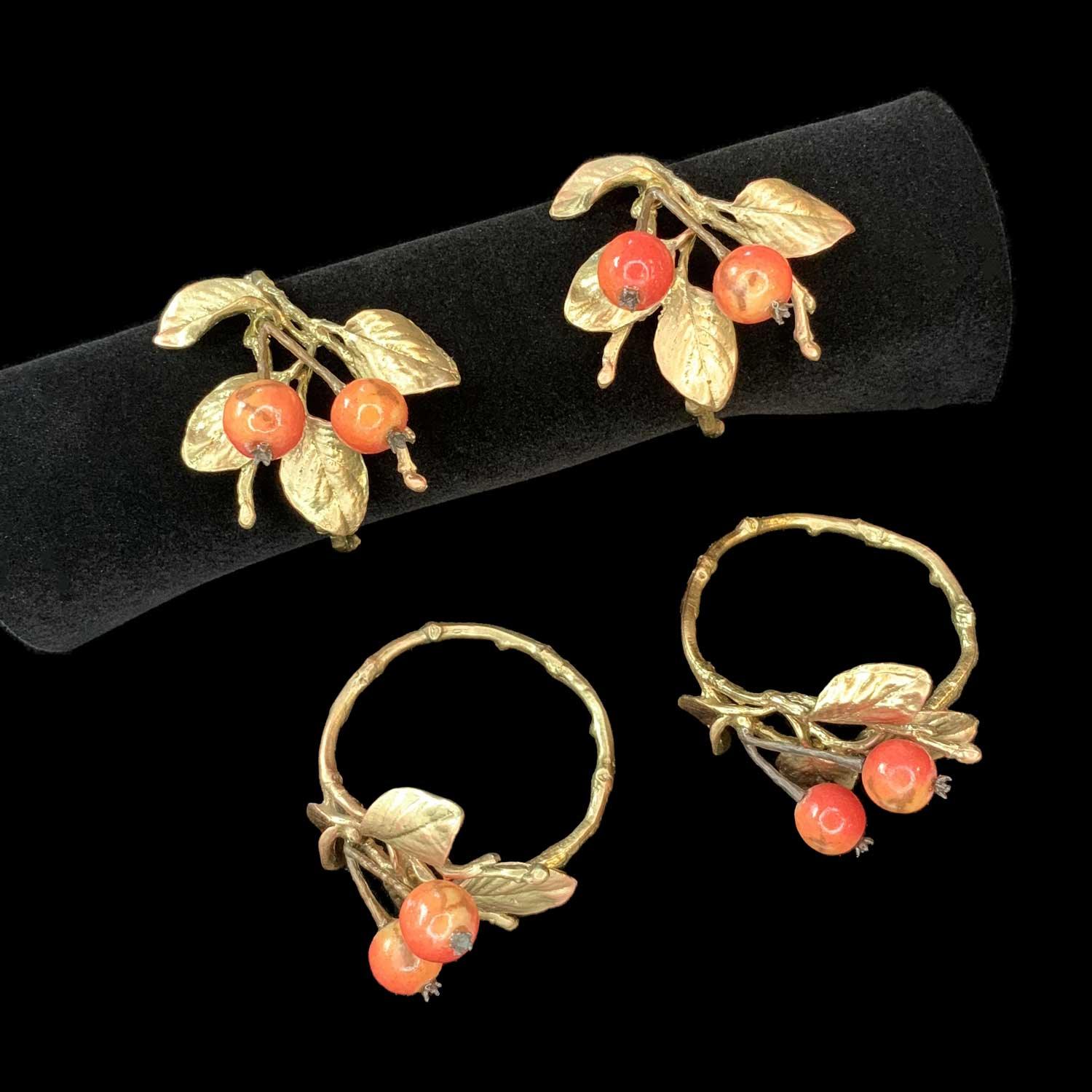Crab Apple Napkin Rings - Michael Michaud Jewellery