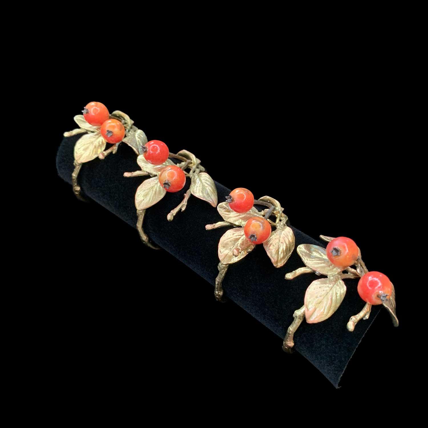 Crab Apple Napkin Rings - Michael Michaud Jewellery