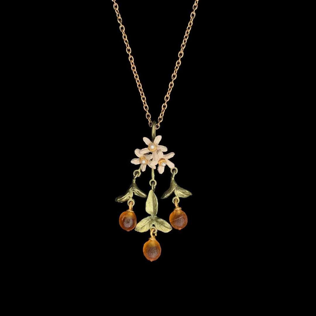 Dainty Orange Blossom Pendant - Michael Michaud Jewellery