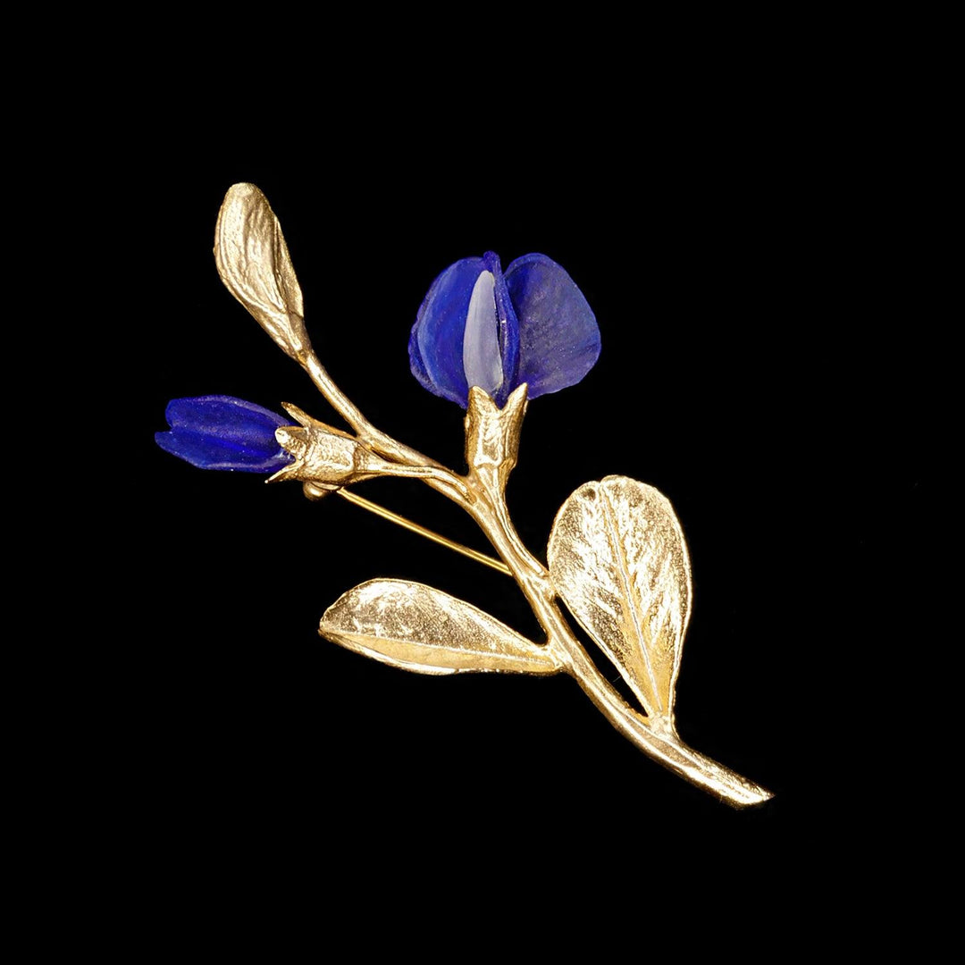 Fine False Indigo Brooch - Michael Michaud Jewellery