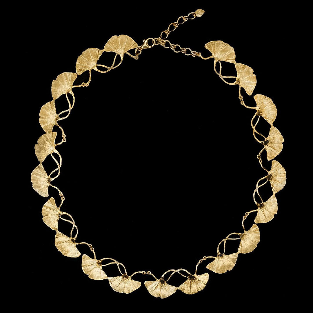 Fine Ginkgo Necklace - Michael Michaud Jewellery