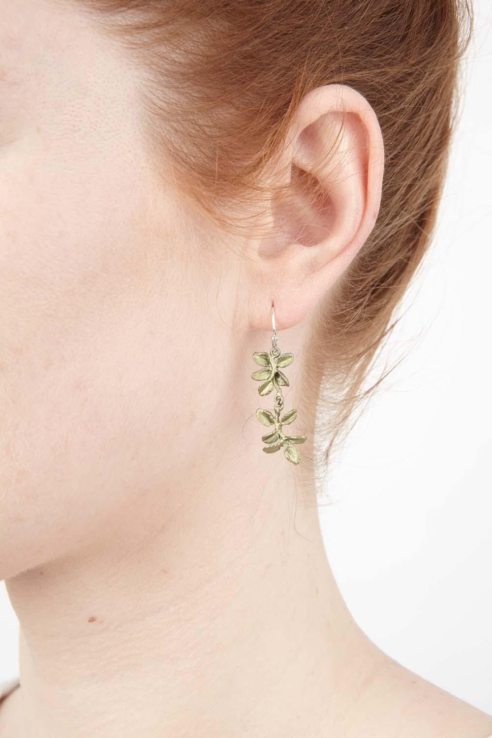 Petite Herb - Thyme Wire Earring - Michael Michaud Jewellery