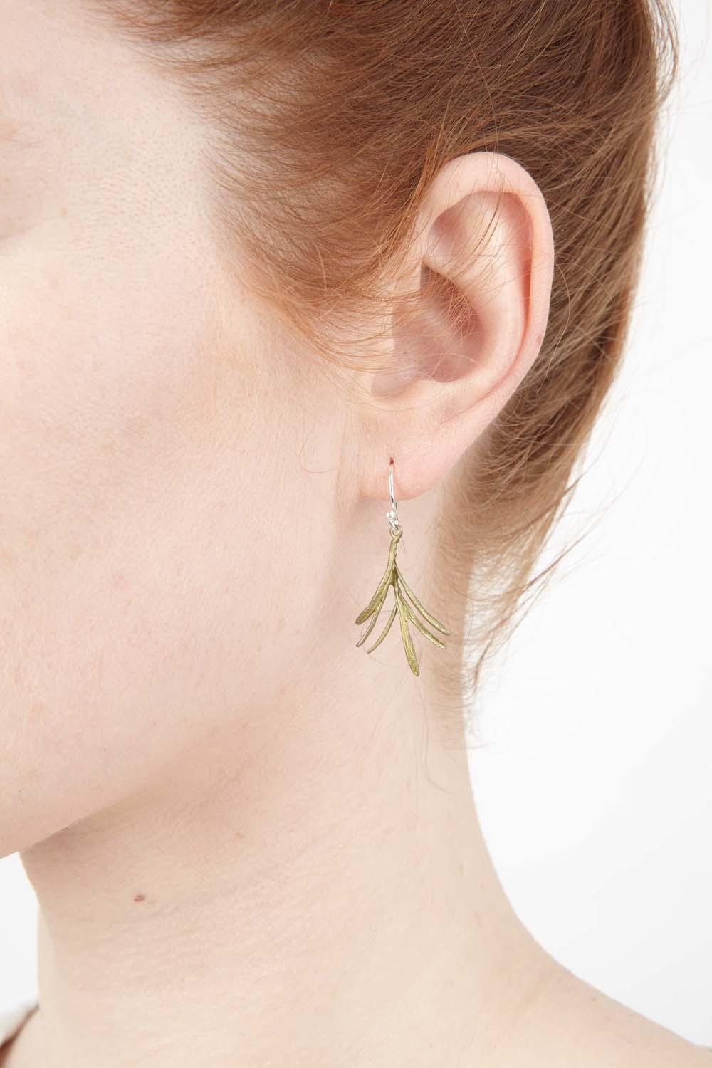 Petite Herb - Rosemary Wire Earring - Michael Michaud Jewellery