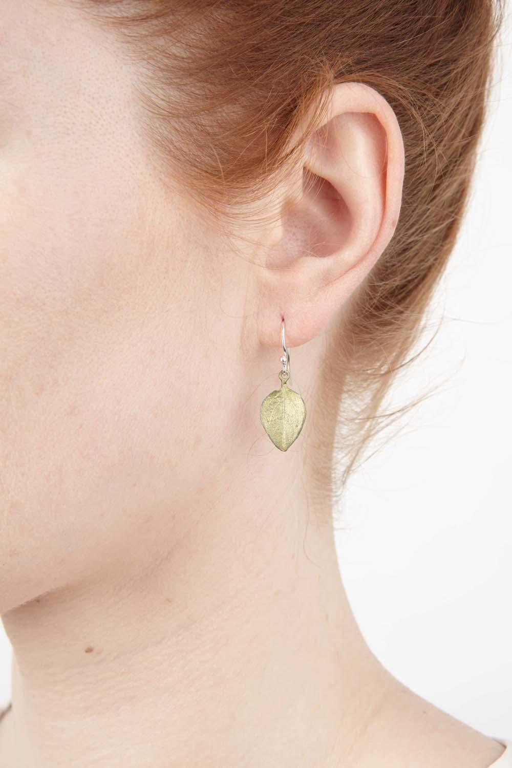 Sweet Basil Earrings - Small Leaf - Michael Michaud Jewellery
