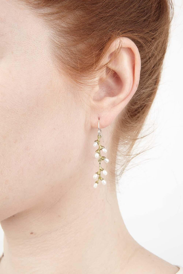 Rice Earrings - Pearl Wire - Michael Michaud Jewellery