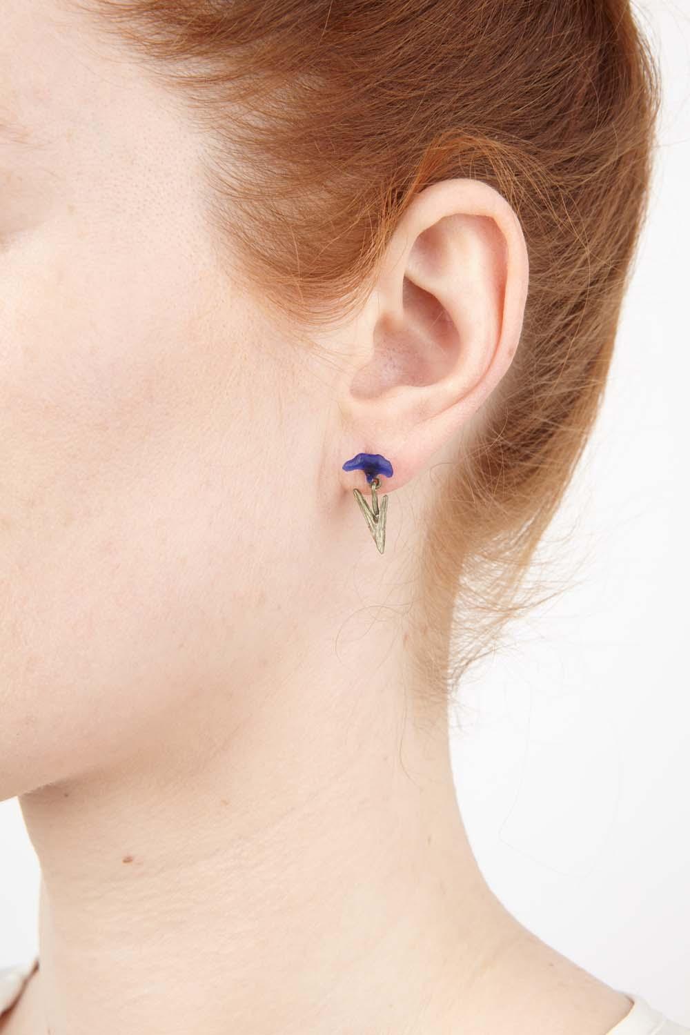 Van Gogh Irises Earrings - Post - Michael Michaud Jewellery