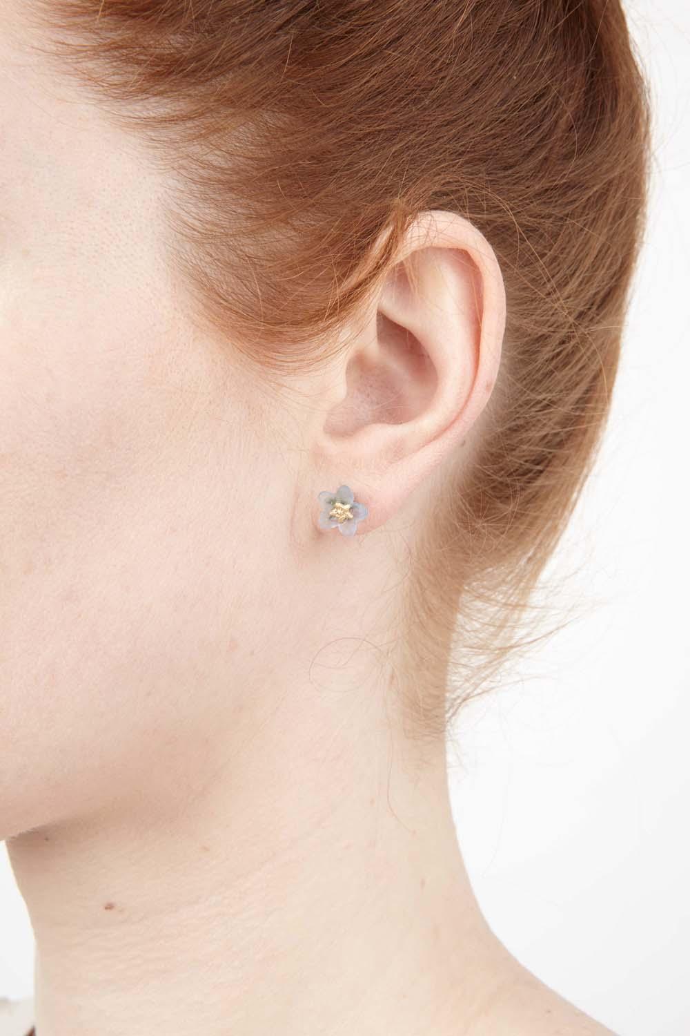 Forget Me Not Earrings - Petite Post - Michael Michaud Jewellery