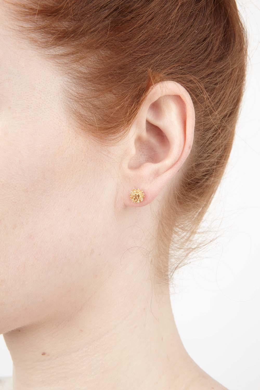 Gone To Seed Earrings - Small Stud Gold - Michael Michaud Jewellery