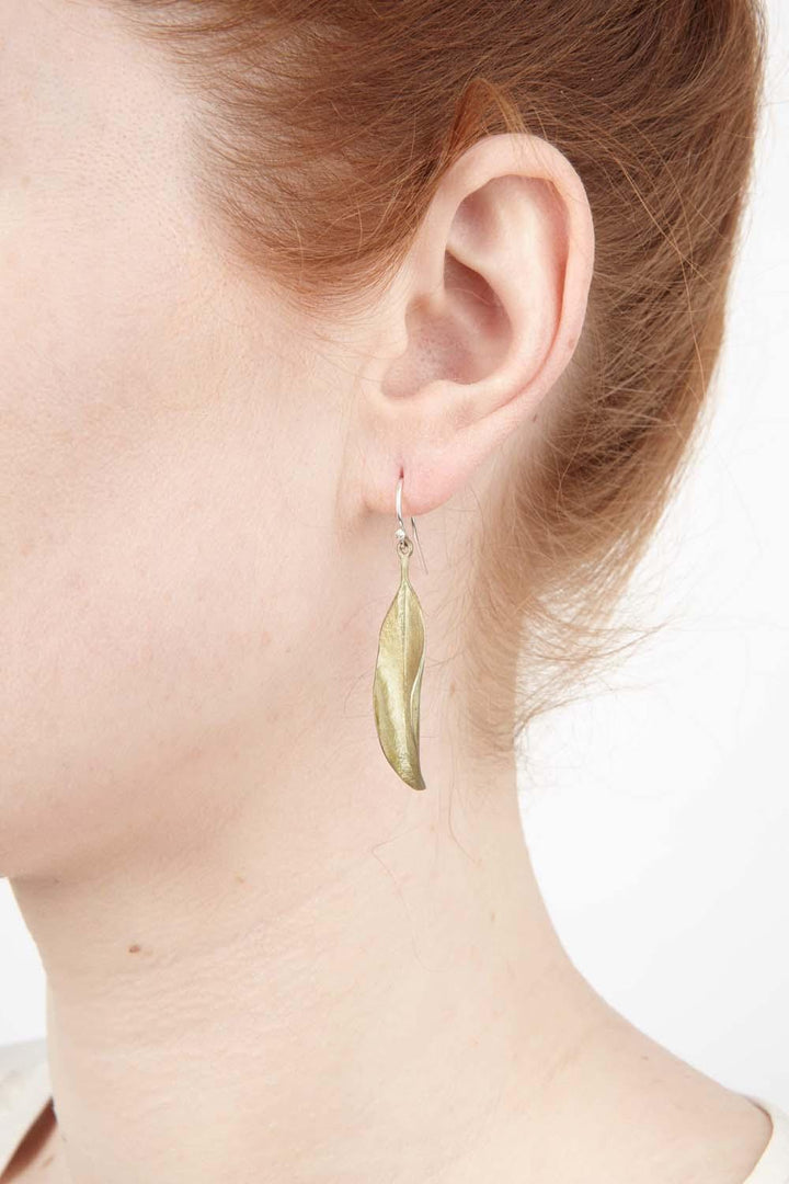 Eucalyptus Earrings - Mountain Laurel Wire - Michael Michaud Jewellery