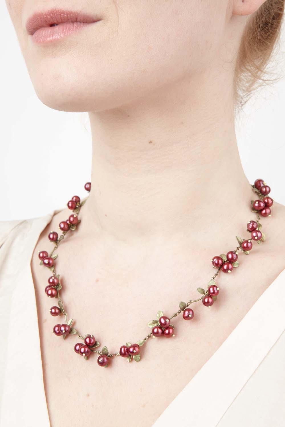 Cranberry Necklace - Cluster - Michael Michaud Jewellery