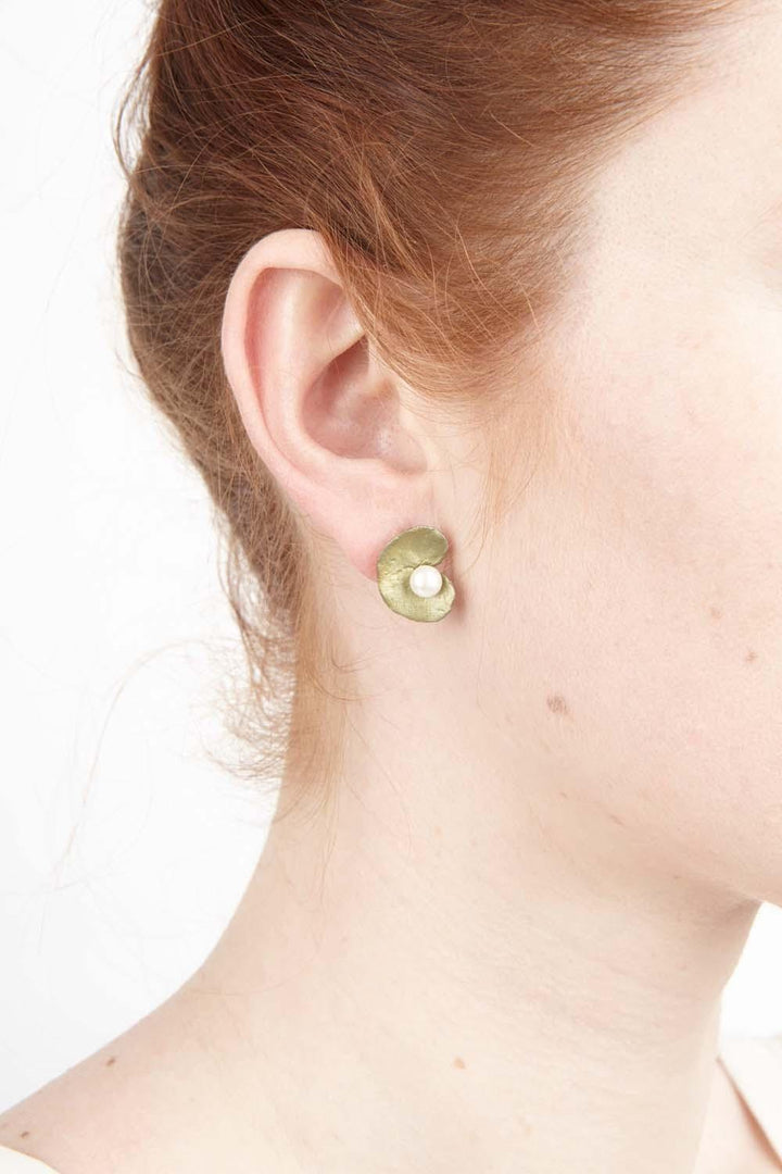 Spiral Geranium Earrings - Michael Michaud Jewellery