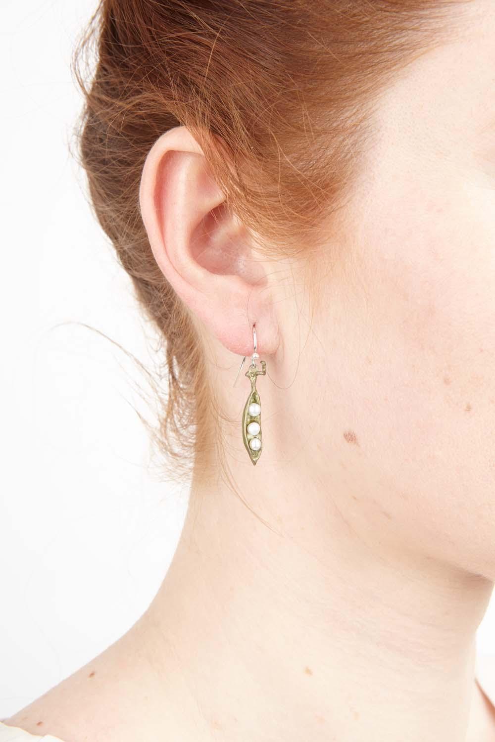 Pea Pod Earrings - Petite Drop - Michael Michaud Jewellery