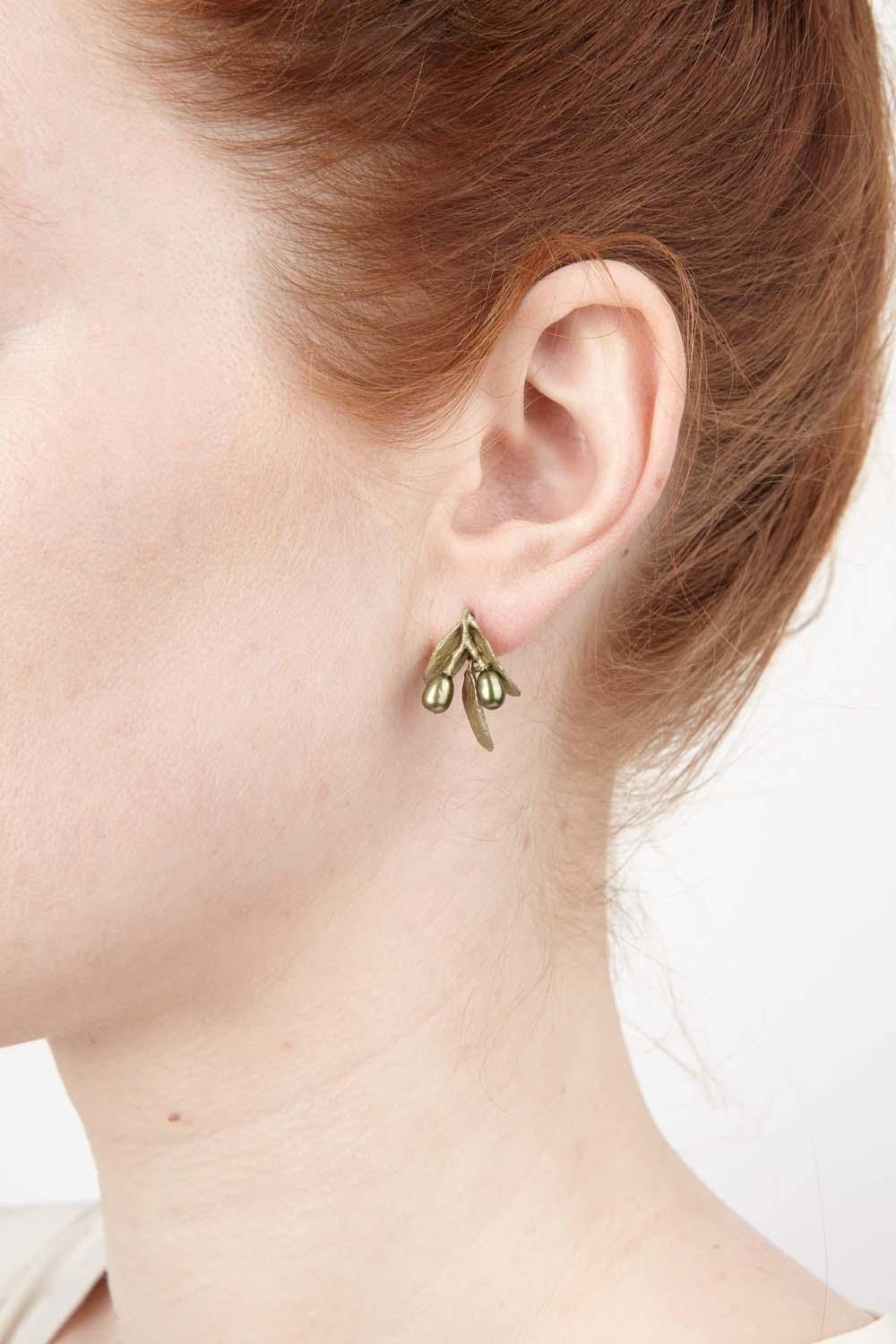 Olive Earrings - Post - Michael Michaud Jewellery