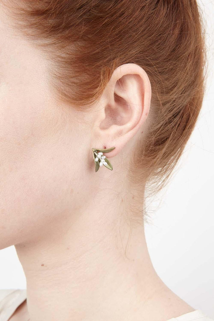 Flowering Myrtle Earrings - Post - Michael Michaud Jewellery