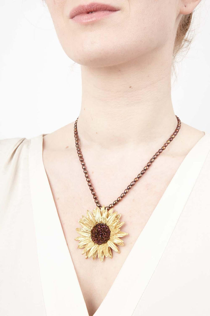 Sunflower Necklace - Michael Michaud Jewellery