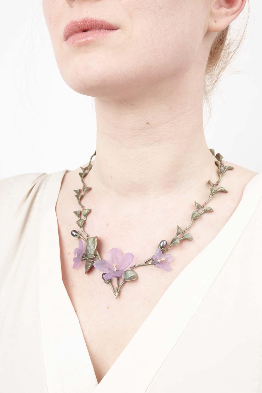 African Violet Necklace - Contour - Michael Michaud Jewellery