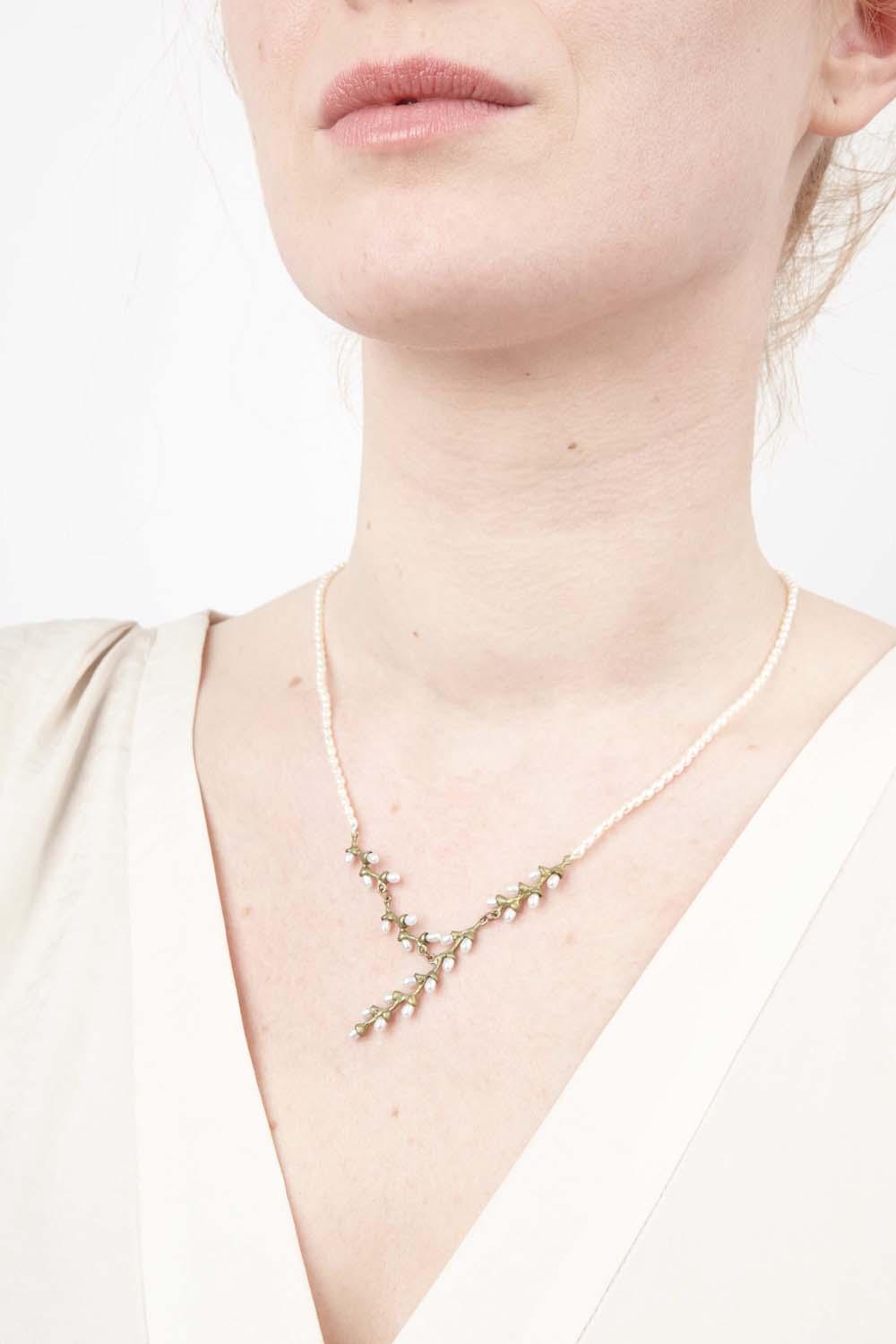 Rice Necklace - "Y" Pearl - Michael Michaud Jewellery