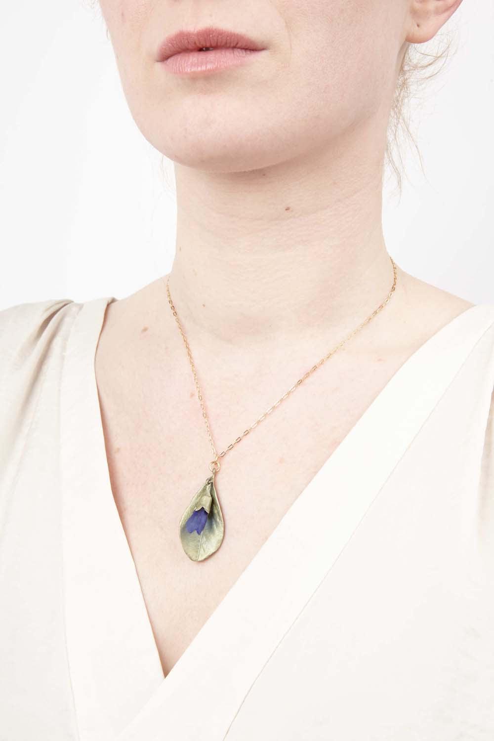 False Indigo Pendant - Glass Pendant - Michael Michaud Jewellery