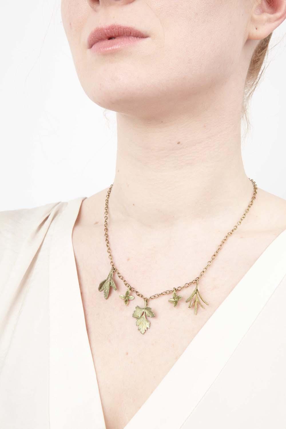 Petite Herb Charm Necklace - Michael Michaud Jewellery