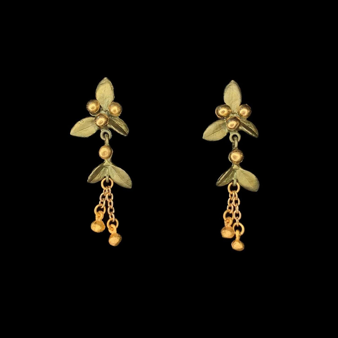 Golden Myrtle Earrings - Dangle Post - Michael Michaud Jewellery