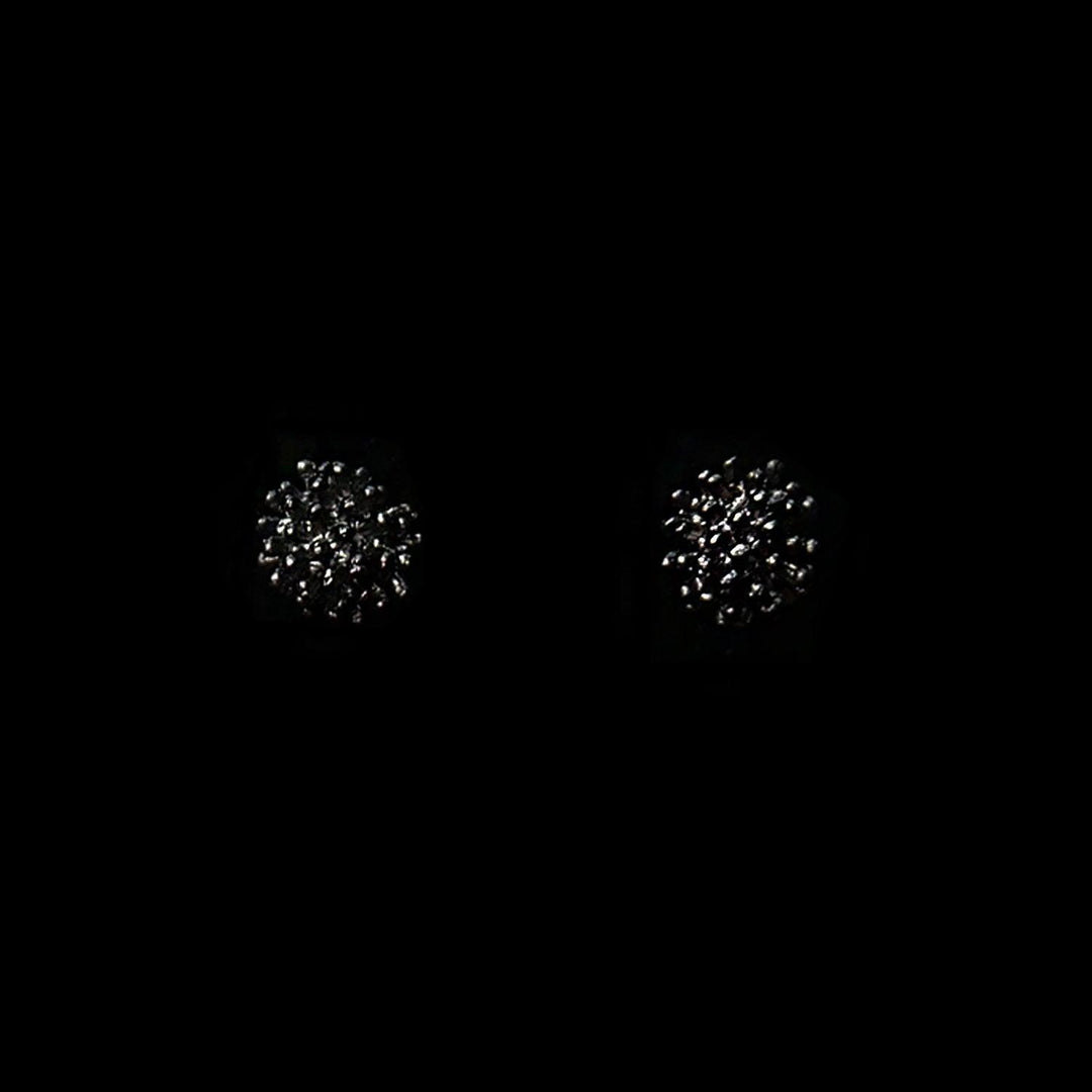 Gone To Seed Earrings - Small Stud Gunmetal - Michael Michaud Jewellery