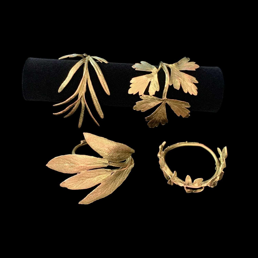 Herb Napkin Rings - Michael Michaud Jewellery