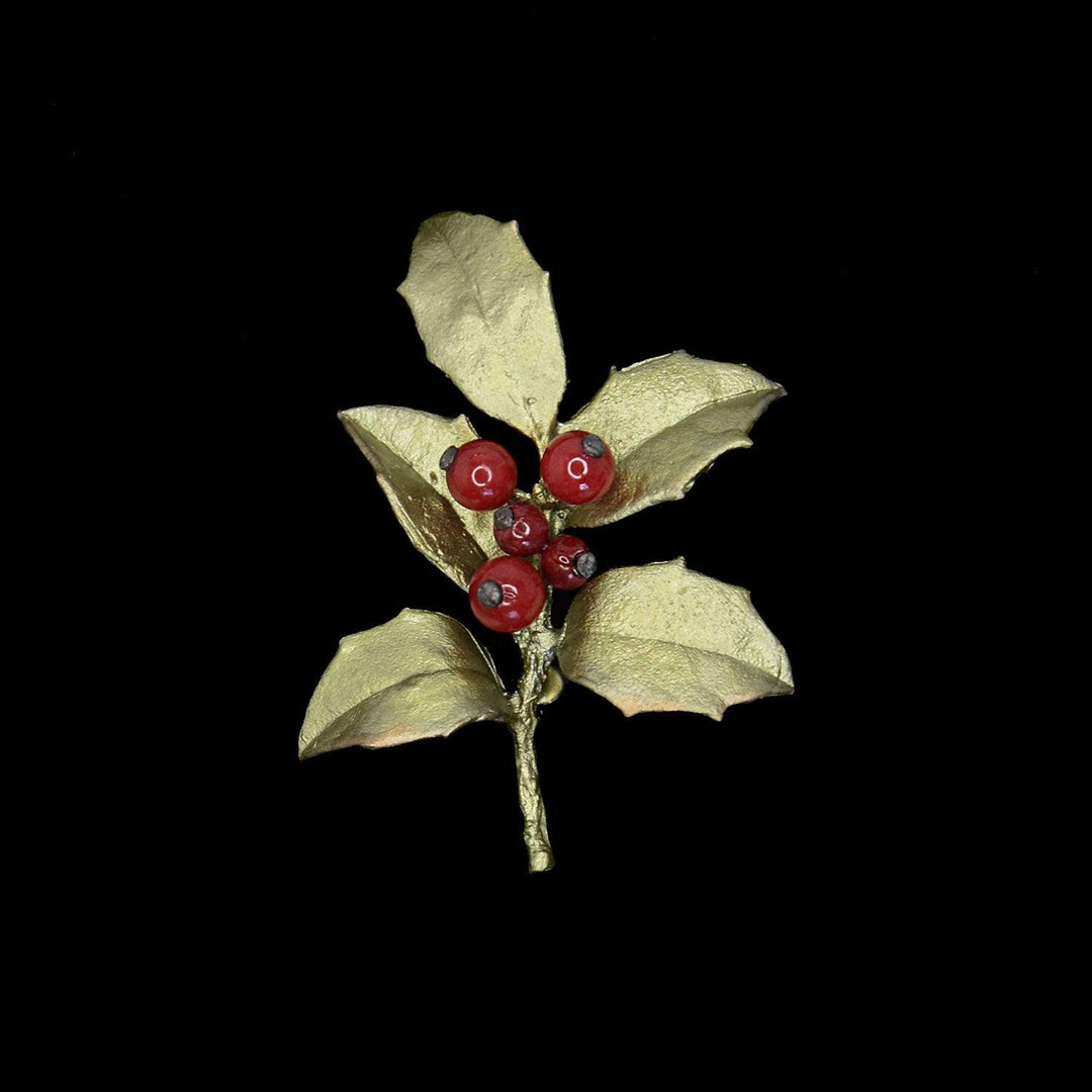 Holly Jade Brooch - Michael Michaud Jewellery