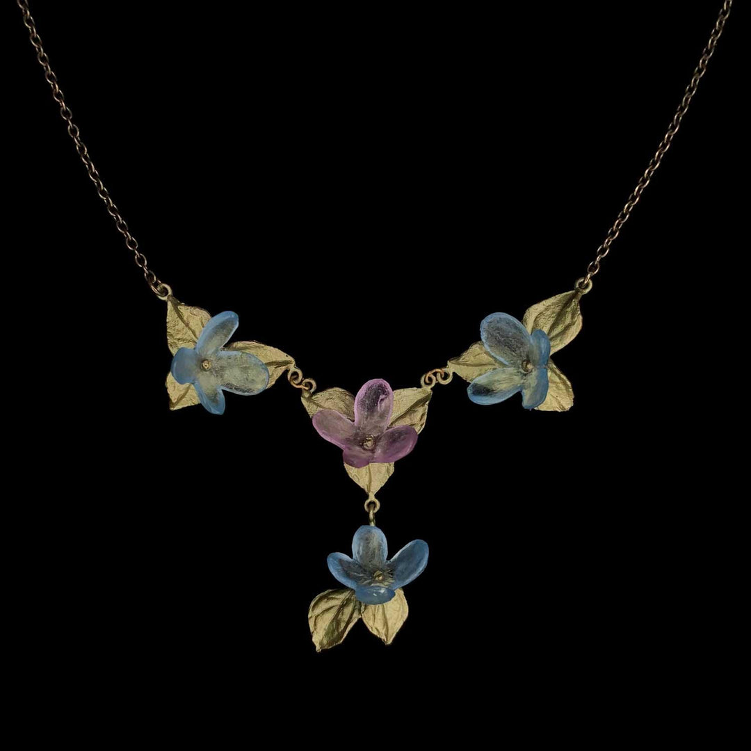 Hydrangea Teller Blue Necklace - Drop - Michael Michaud Jewellery