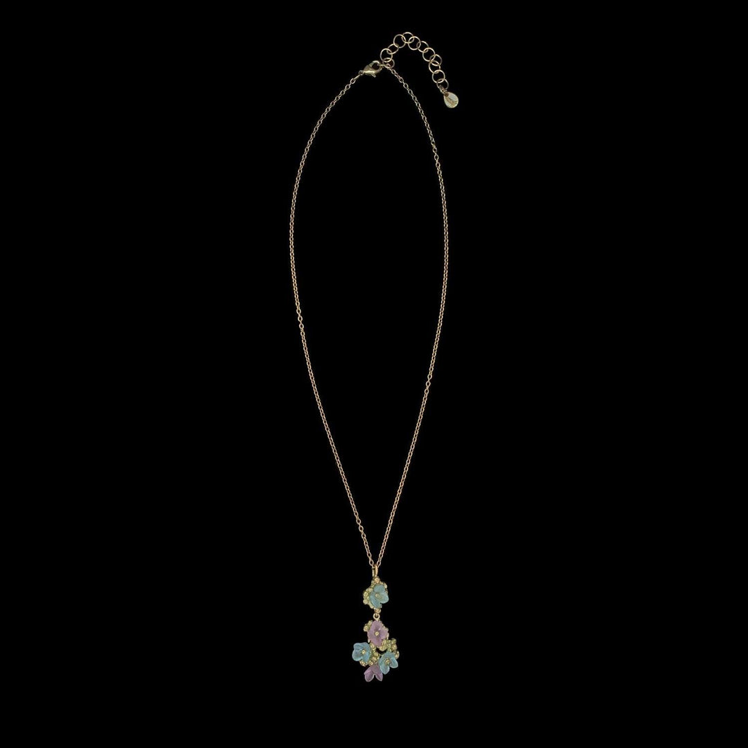 Hydrangea Teller Blue Pendant - Petite Flowers - Michael Michaud Jewellery