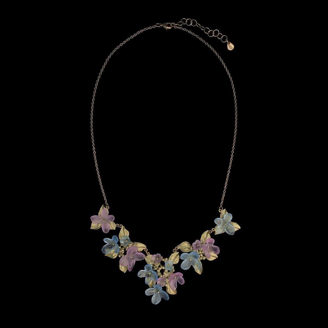 Hydrangea Teller Blue Necklace - Statement - Michael Michaud Jewellery