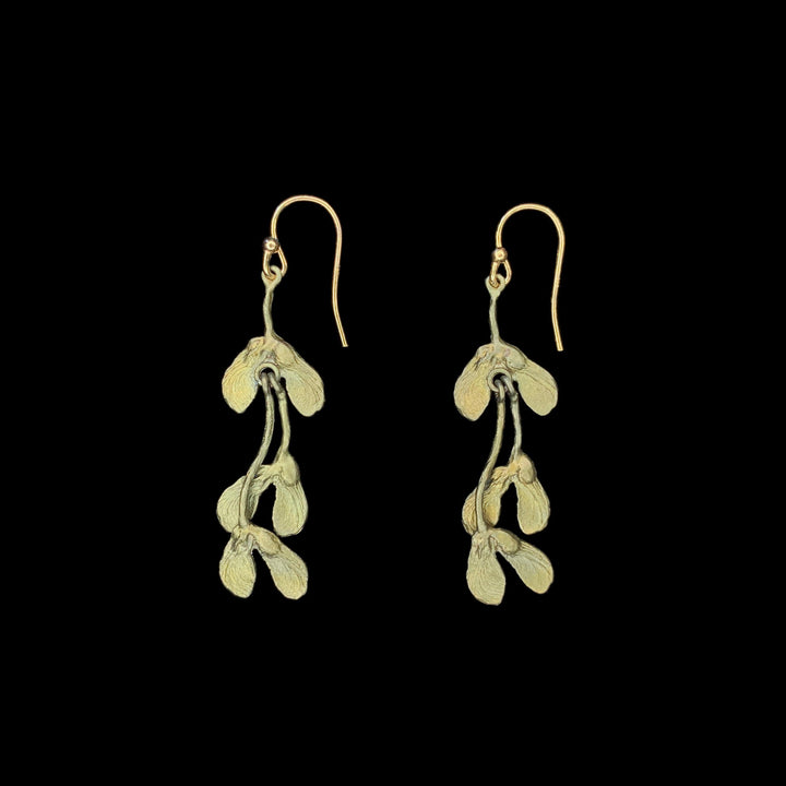 Japanese Maple Earrings - Wire Drop - Michael Michaud Jewellery