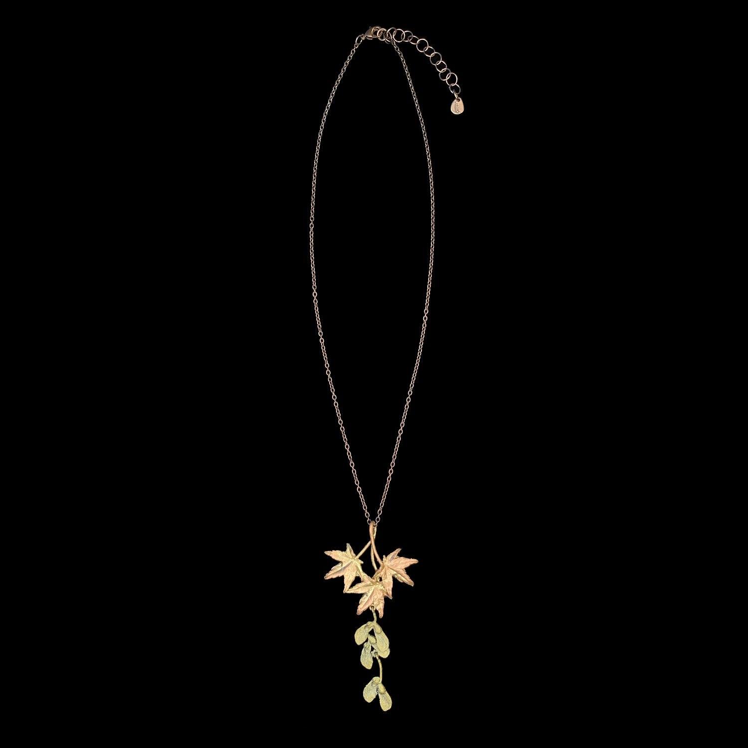Japanese Maple Pendant - Leaf Drop - Michael Michaud Jewellery