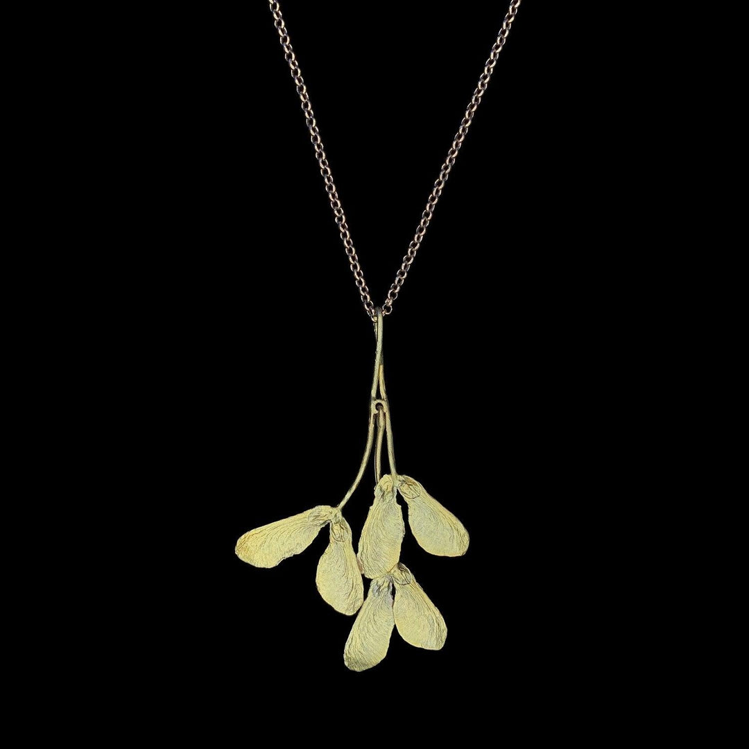 Japanese Maple Pendant - Long - Michael Michaud Jewellery