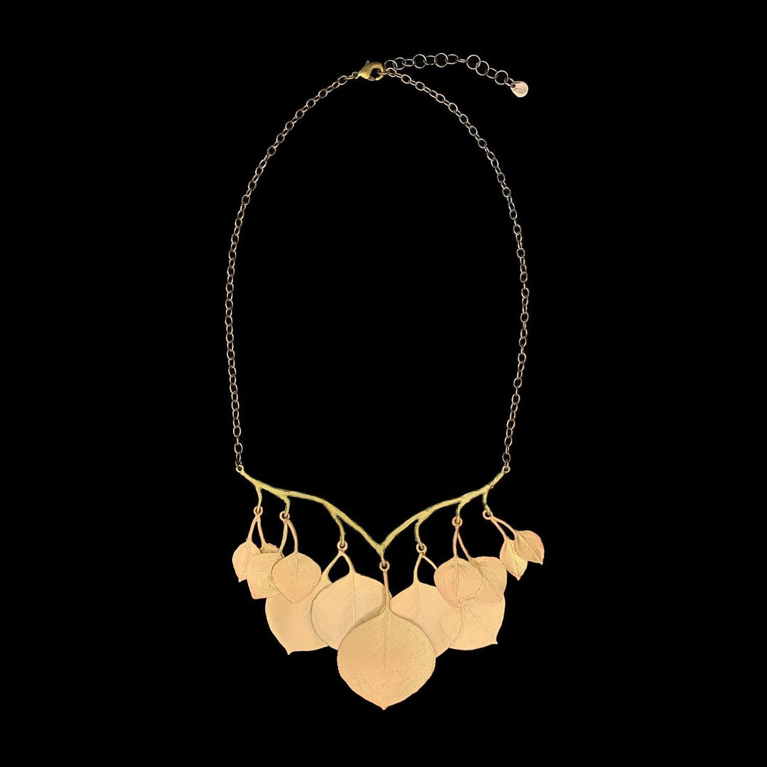 Round Leaf Eucalyptus Necklace - Branch - Michael Michaud Jewellery