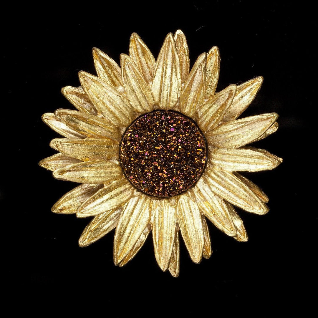 Sunflower Brooch - Michael Michaud Jewellery