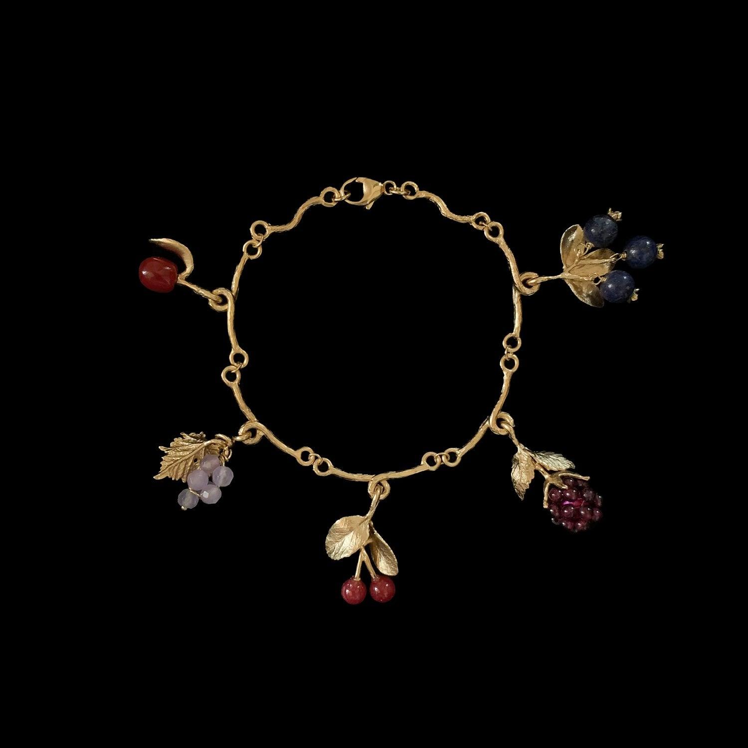 Fine Fruit Charm Bracelet - Michael Michaud Jewellery