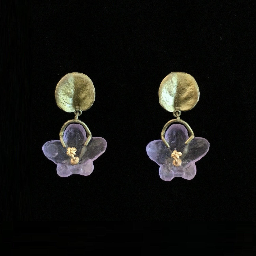 African Violet Earring - Dangle Post - Michael Michaud Jewellery