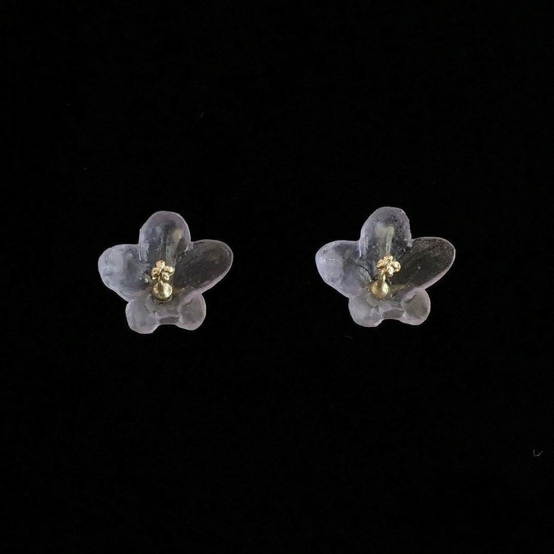 African Violet Earring - Post - Michael Michaud Jewellery