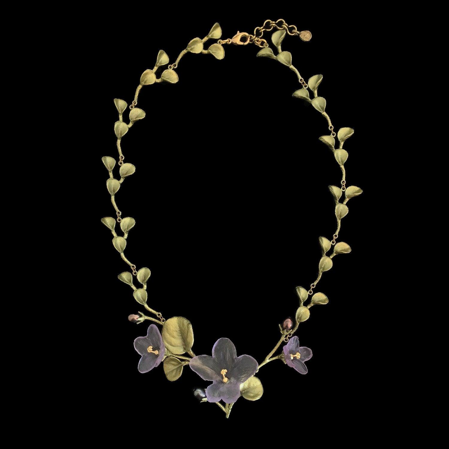 African Violet Necklace - Contour - Michael Michaud Jewellery