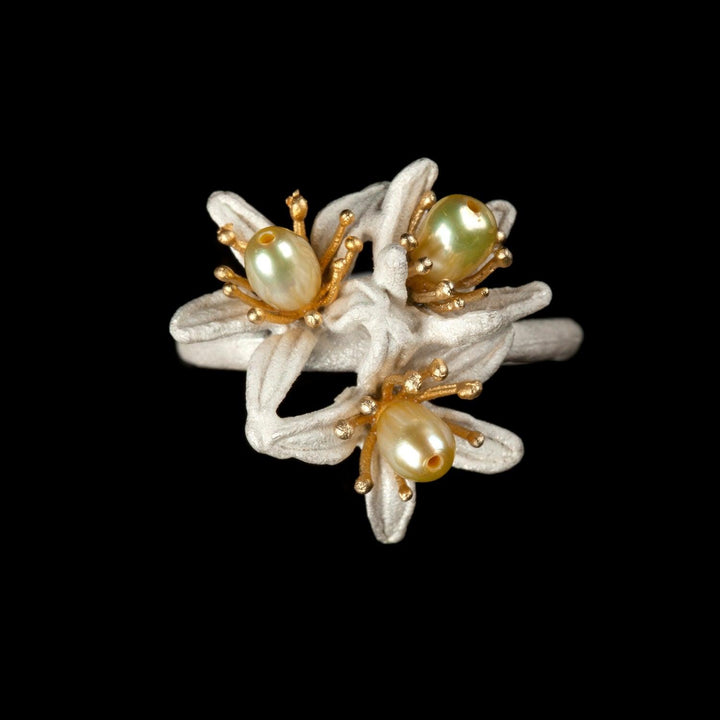 Orange Blossom Ring - Triple Flower - Michael Michaud Jewellery