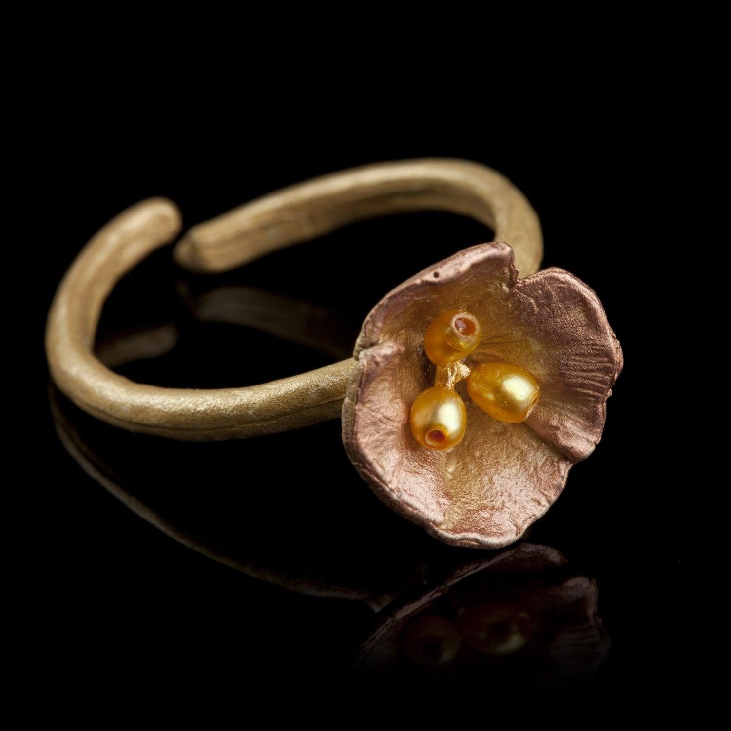 California Poppy Ring - Michael Michaud Jewellery