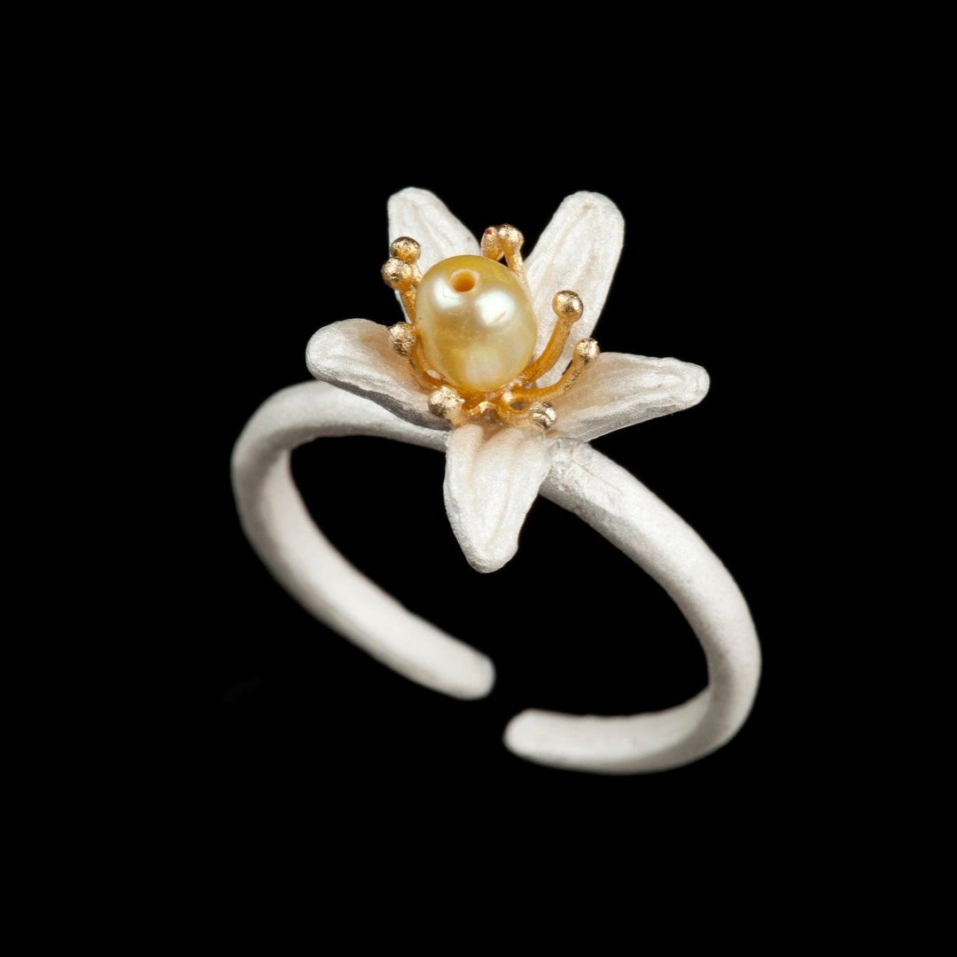 Orange Blossom Ring - Single Flower - Michael Michaud Jewellery