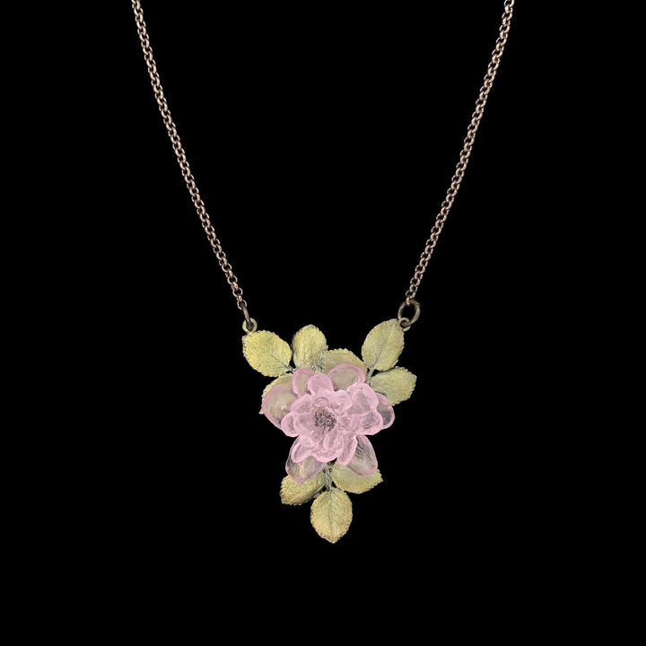 Blushing Rose Pendant - Single Flower - Michael Michaud Jewellery