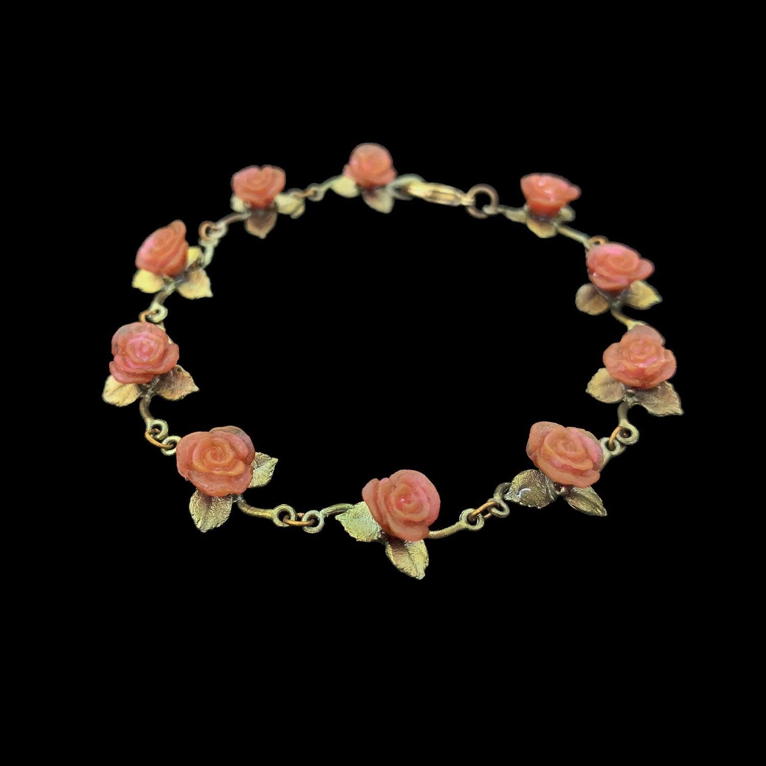 Red Rose Bracelet - Michael Michaud Jewellery