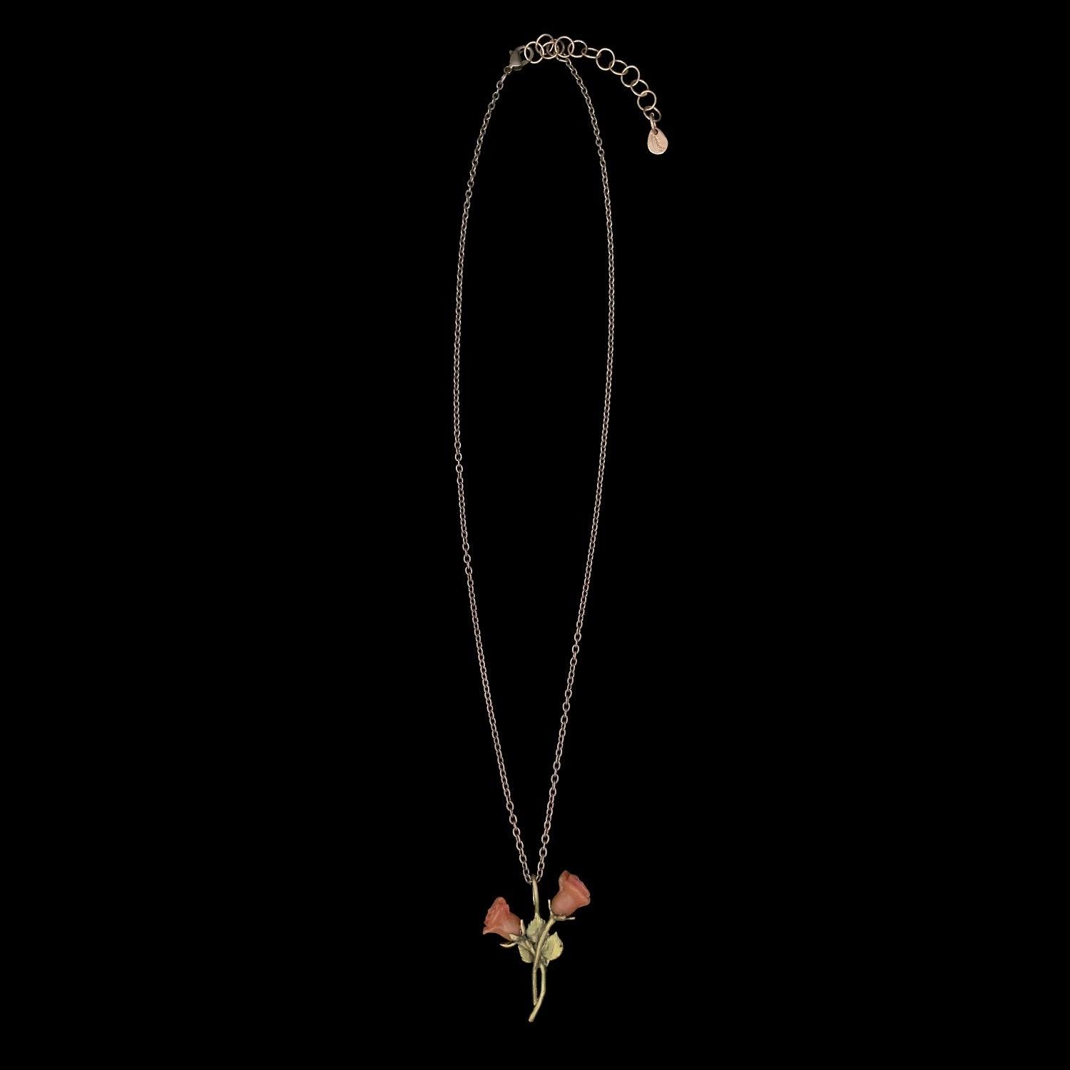 Red Rose Pendant - Dainty - Michael Michaud Jewellery